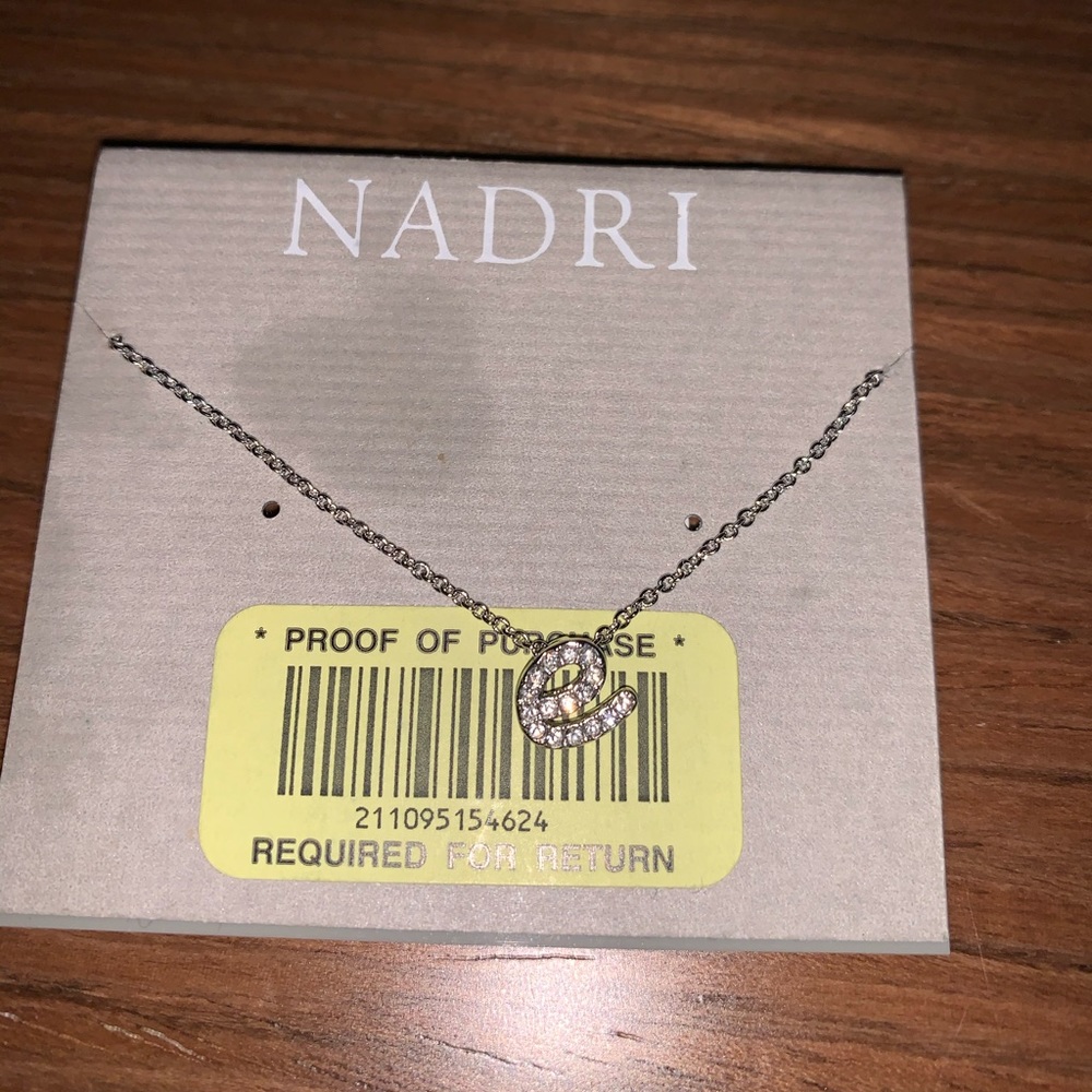 E Letter Necklace